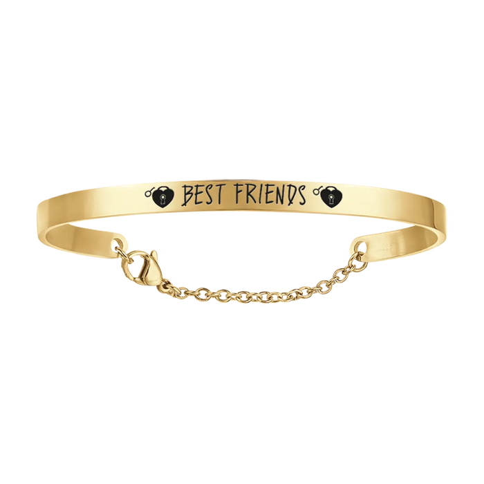 BRACCIALE DONNA IN ACCIAIO DORATO BEST FRIENDS