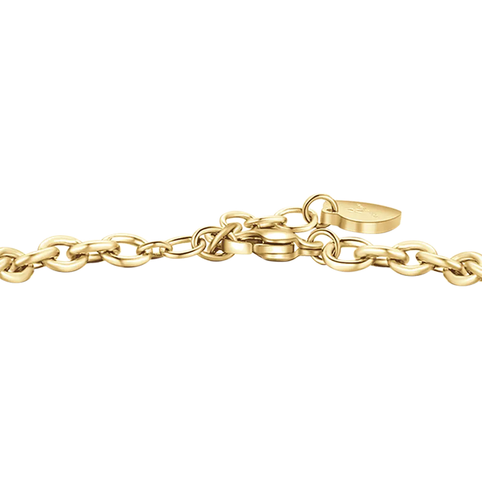BRACCIALE DONNA IN ACCIAIO DORATO CON QUADRIFOGLIO