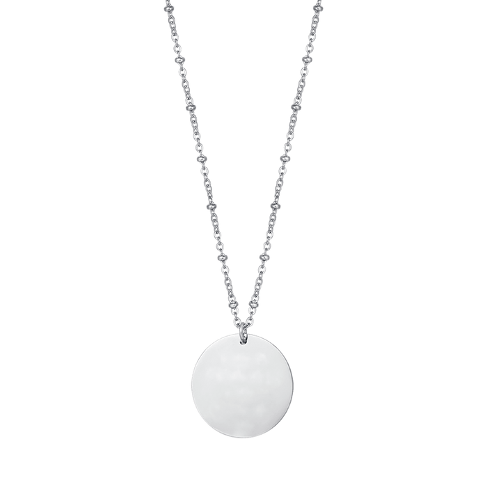 COLLANA DONNA PERSONALIZZATA IN ACCIAIO CON PIASTRA