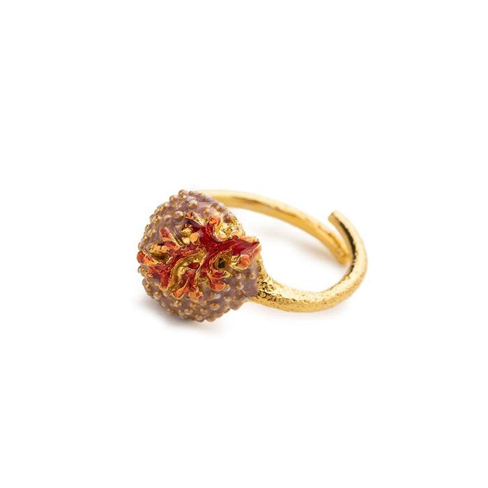 Anello Riccio Carosello/Corallo