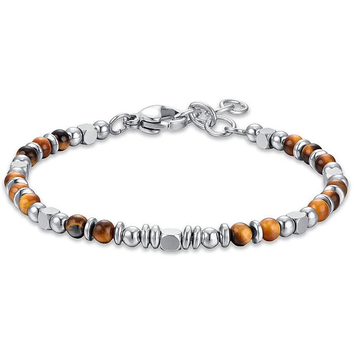 BRACCIALE OCCHIO DI TIGRE E GRIGIE