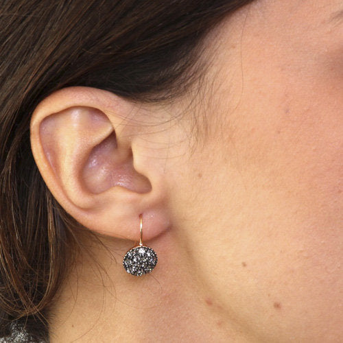 Orecchini in Argento 925  con cristalli fume'