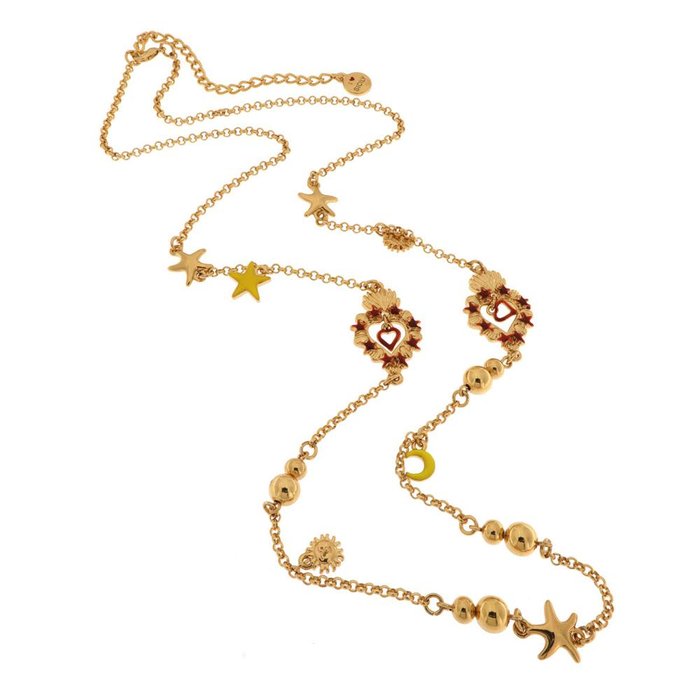 Collana in Metallo con cuori sacri e stelle