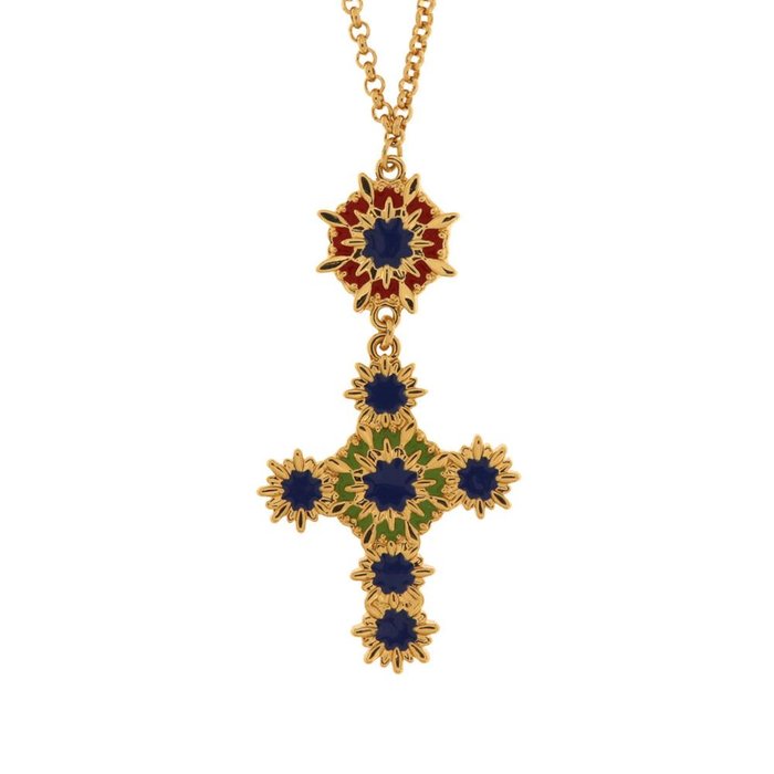 Collana in Metallo con croce pendente
